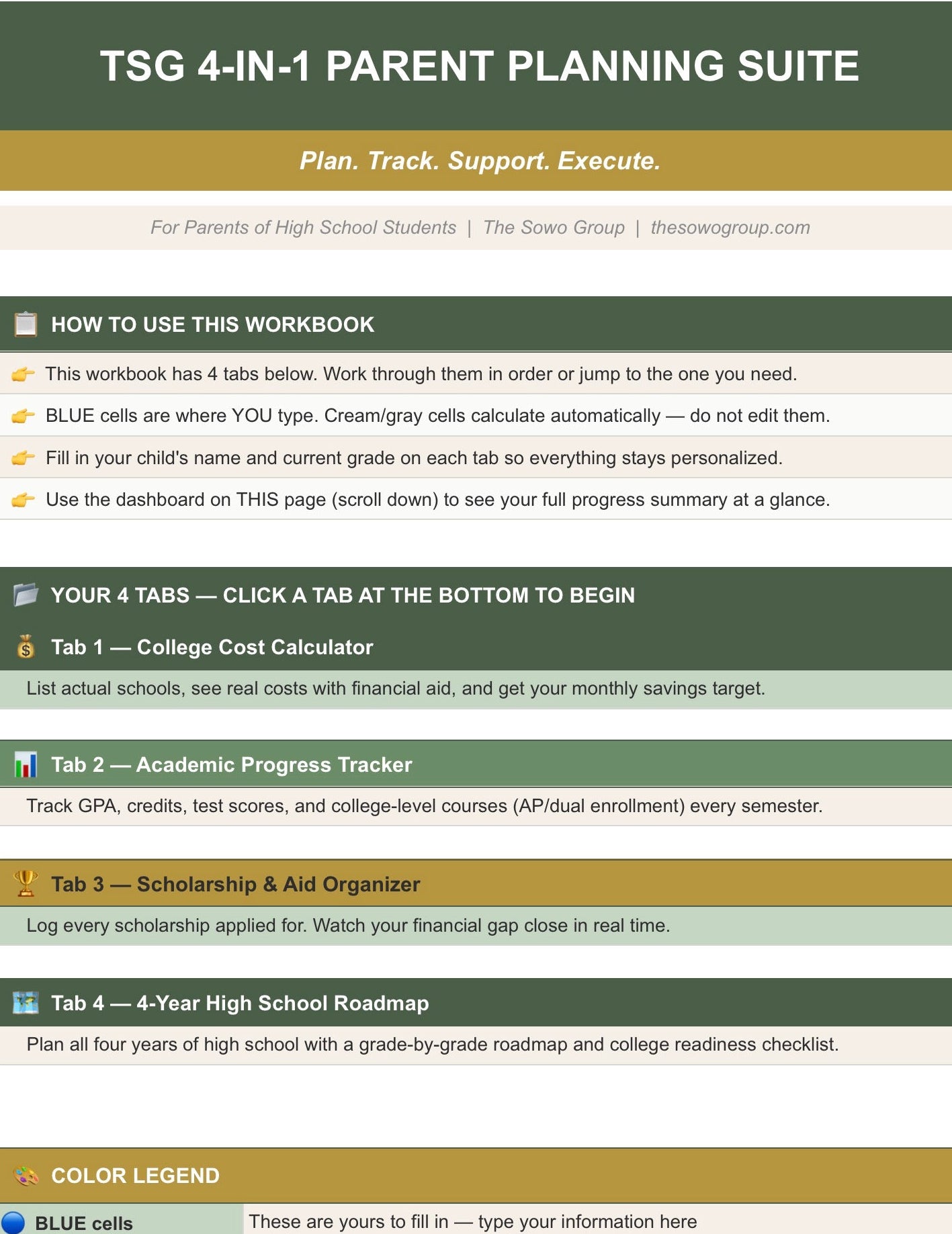 4-in-1 Parent Planning Suite