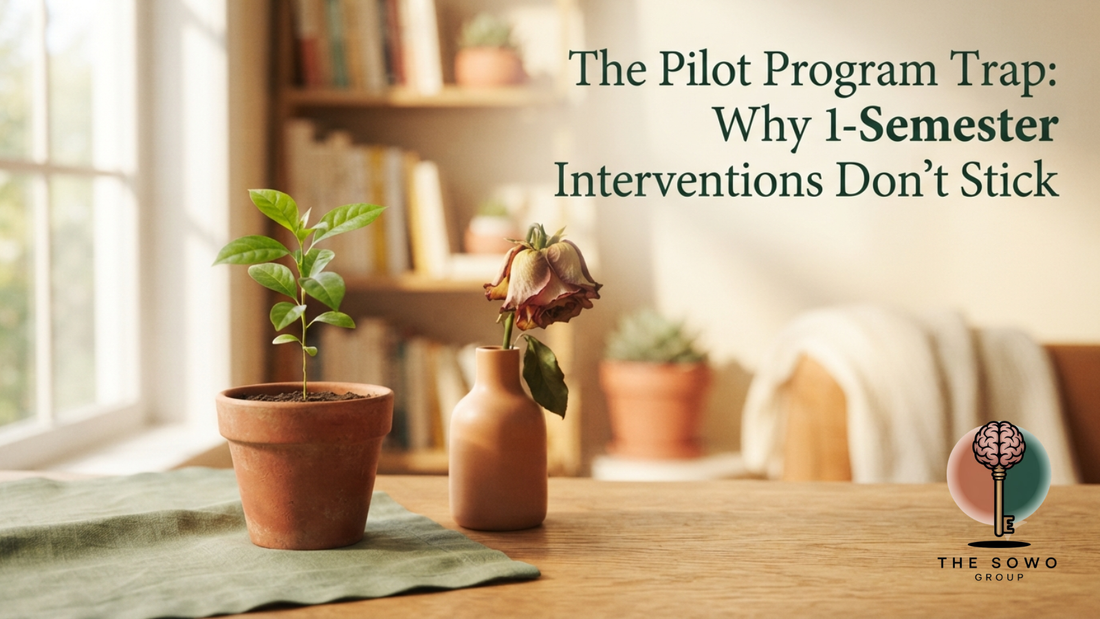 The Pilot Program Trap: Why 1-Semester Interventions Don’t Stick