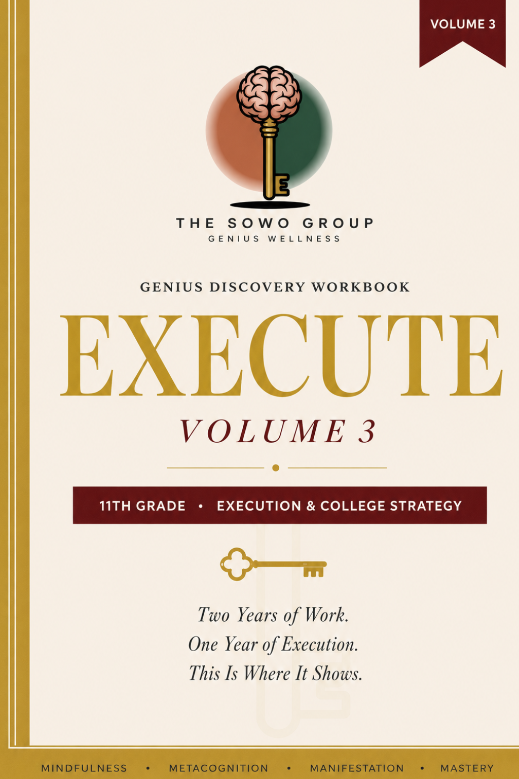 Genius Discovery Workbook Vol. 3: EXECUTE | 11th Grade